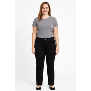 89th + Madison Black Straight Leg Pants Plus 18